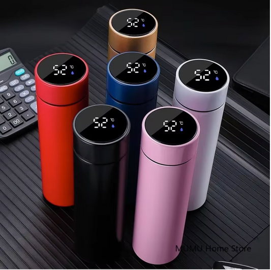 Thermosfles 500ML met LED Display – RVS Isolatiefles Warm/Koud