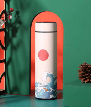 Chinese Stijl Thermosfles met Display – RVS Warm/Koud