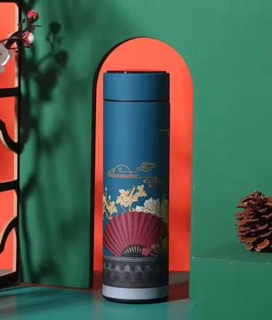 Chinese Stijl Thermosfles met Display – RVS Warm/Koud