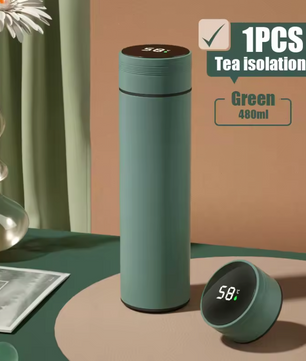 Smart Thermosfles met Display – RVS Outdoor Drinkfles Warm/Koud