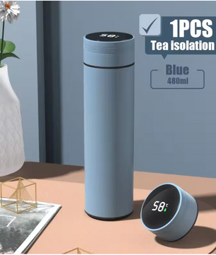 Smart Thermosfles met Display – RVS Outdoor Drinkfles Warm/Koud