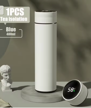 Smart Thermosfles met Display – RVS Outdoor Drinkfles Warm/Koud