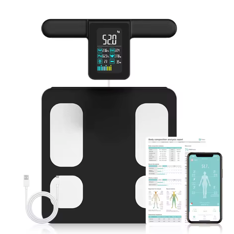 Slimme Lichaamsanalyse Weegschaal – BMI, Vetpercentage en App Koppeling