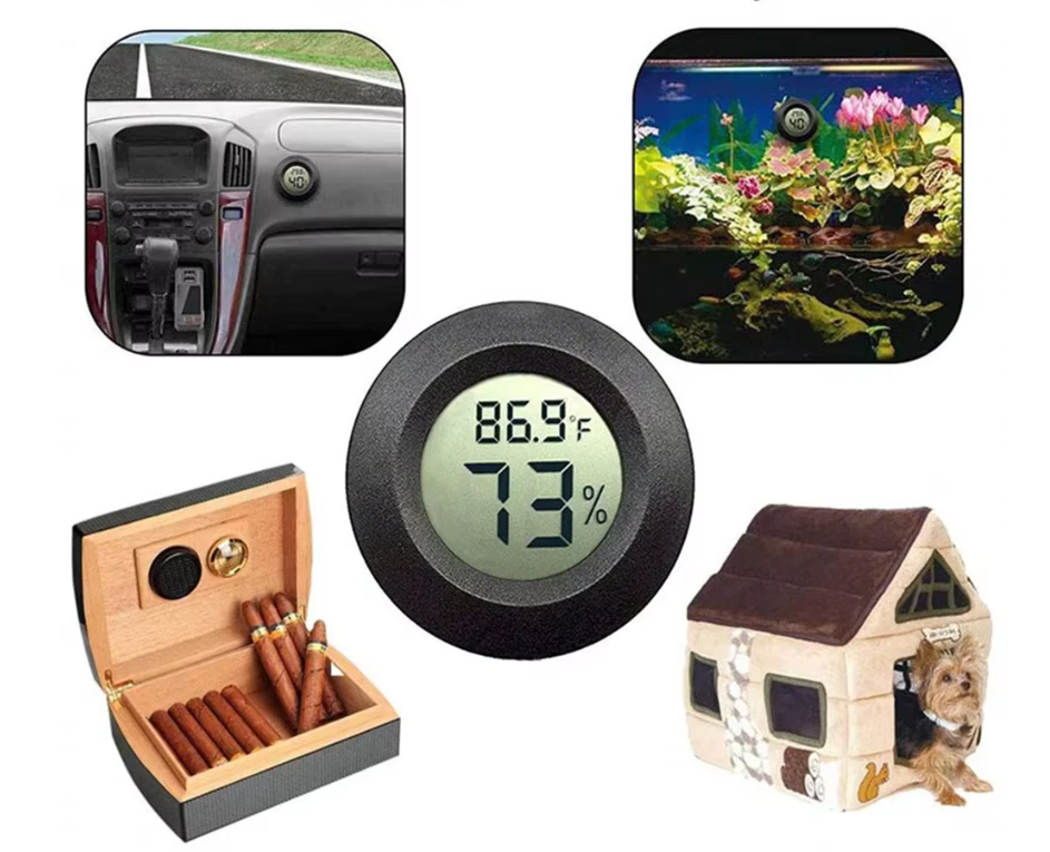 Mini Hygrometer Thermometer Set – Digitale Luchtvochtigheid en Temperatuur Meter