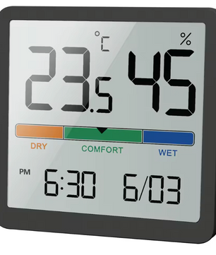 Digitale Hygrometer Thermometer – LCD Binnenklimaat Meter met Comfort Indicator
