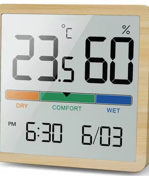 Digitale Hygrometer Thermometer – LCD Binnenklimaat Meter met Comfort Indicator