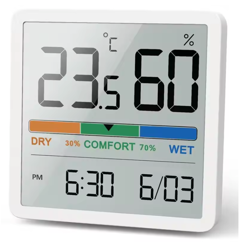 Digitale Hygrometer Thermometer – LCD Binnenklimaat Meter met Comfort Indicator
