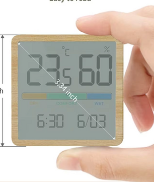 Digitale Hygrometer Thermometer – LCD Binnenklimaat Meter met Comfort Indicator