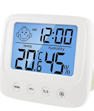 Digitale Hygrometer Thermometer met Backlight – Binnenklimaat Meter met Comfort Indicator