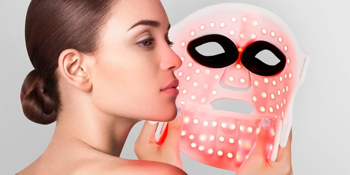 LED Gezichts- en Nekmasker – 7 Kleuren Lichttherapie, Flexibel Siliconen Design, Draadloos en Oplaadbaar