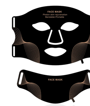 LED Gezichts- en Nekmasker – 7 Kleuren Lichttherapie, Flexibel Siliconen Design, Draadloos en Oplaadbaar