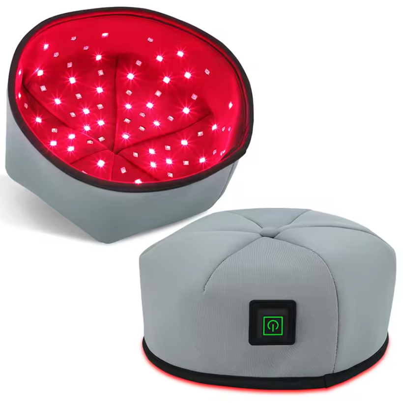 Rood Licht Therapie Cap – LED Hoofdhuid Behandeling voor Haargroei en Ontspanning met 660nm en 830nm Licht