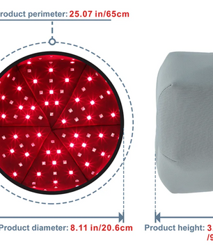 Rood Licht Therapie Cap – LED Hoofdhuid Behandeling voor Haargroei en Ontspanning met 660nm en 830nm Licht