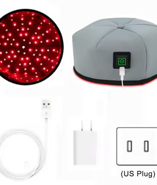 Rood Licht Therapie Cap – LED Hoofdhuid Behandeling voor Haargroei en Ontspanning met 660nm en 830nm Licht