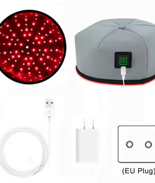 Rood Licht Therapie Cap – LED Hoofdhuid Behandeling voor Haargroei en Ontspanning met 660nm en 830nm Licht