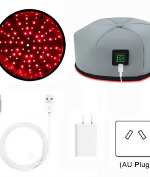 Rood Licht Therapie Cap – LED Hoofdhuid Behandeling voor Haargroei en Ontspanning met 660nm en 830nm Licht