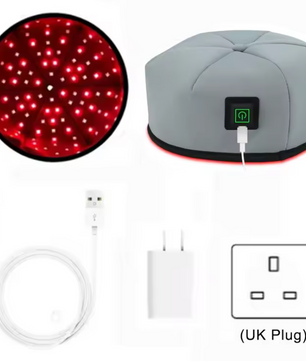 Rood Licht Therapie Cap – LED Hoofdhuid Behandeling voor Haargroei en Ontspanning met 660nm en 830nm Licht