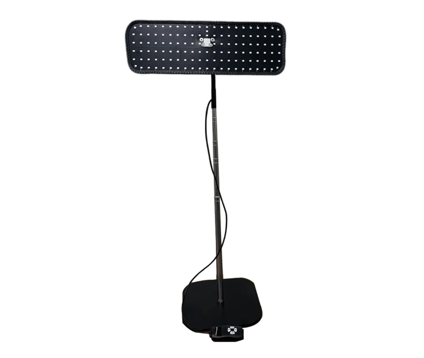 Rood Licht Therapie Paneel – 660nm en 850nm Infrarood Lamp met Timer en Verstelbare Standaard voor Gezicht en Lichaam