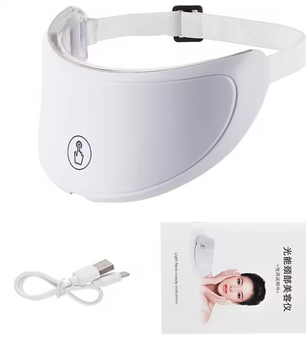 Draadloos LED Gezichts- en Nekmasker – 7 Kleuren Lichttherapie voor Huidverjonging en Versteviging