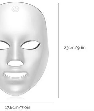 Draadloos LED Gezichts- en Nekmasker – 7 Kleuren Lichttherapie voor Huidverjonging en Versteviging