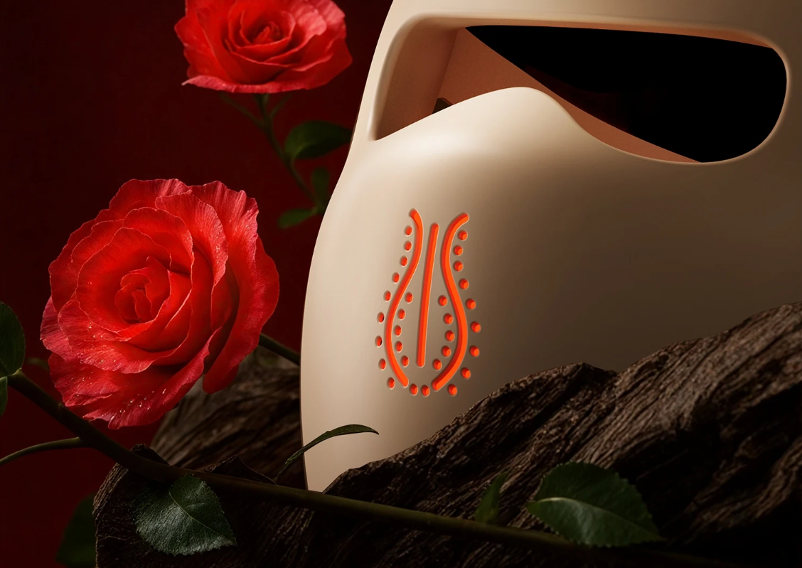 LED Gezichts- en Nekmasker 4D – 311 LED Lichttherapie met Rood en Infrarood, Flexibel Siliconen Design en Draadloos Gebruik