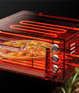Elektrische Pizza Oven – RVS Tafelmodel met Pizzasteen, Timer en Dubbele Verwarming voor Thuis en Professioneel Gebruik (Copy)