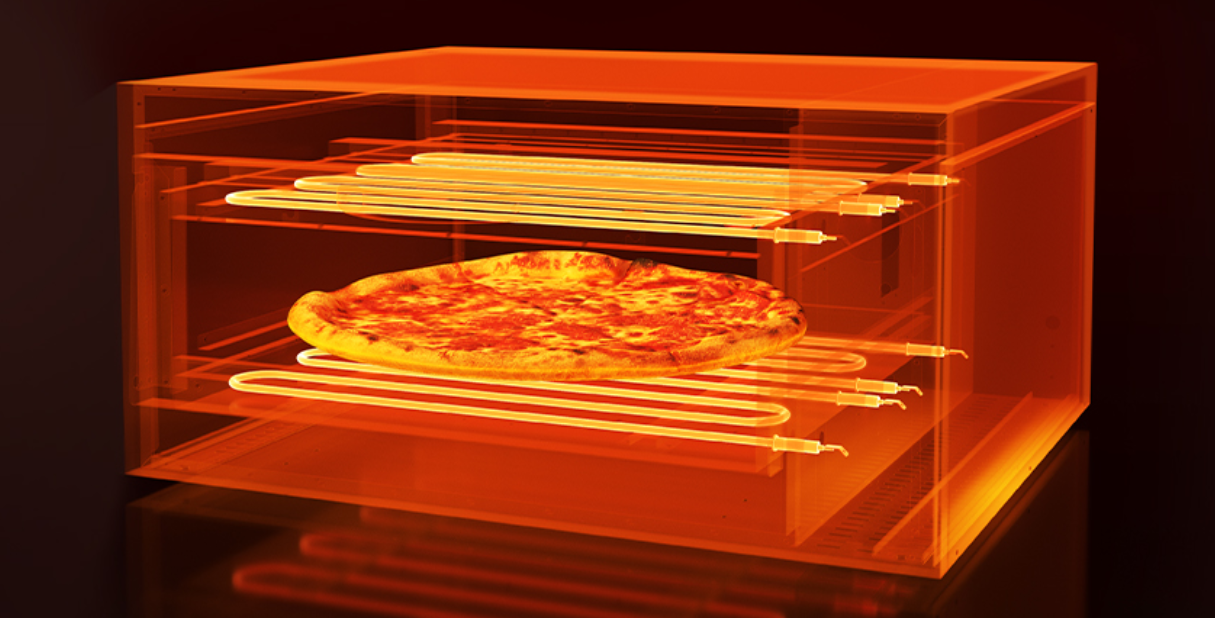 Elektrische Pizza Oven – RVS Tafelmodel met Pizzasteen, Timer en Dubbele Verwarming voor Thuis en Professioneel Gebruik (Copy)