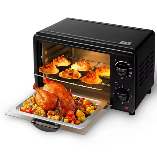 Mini Airfryer Oven 13L – Compacte Heteluchtoven met Kijkvenster en Multifunctioneel Gebruik voor Bakken en Braden