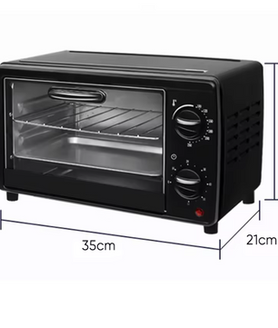 Mini Airfryer Oven 13L – Compacte Heteluchtoven met Kijkvenster en Multifunctioneel Gebruik voor Bakken en Braden
