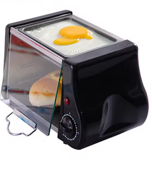 Mini Elektrische Oven 1.5L – Compacte Grill en Broodrooster met Timer voor Ontbijt en Kleine Gerechten