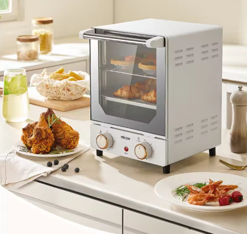 Mini Elektrische Oven – Multifunctionele RVS Bak- en Grilloven met Grote Capaciteit en Nauwkeurige Temperatuurregeling