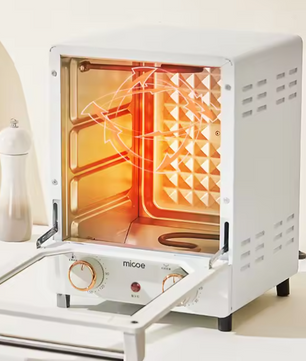 Mini Elektrische Oven – Multifunctionele RVS Bak- en Grilloven met Grote Capaciteit en Nauwkeurige Temperatuurregeling