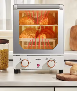 Mini Elektrische Oven – Multifunctionele RVS Bak- en Grilloven met Grote Capaciteit en Nauwkeurige Temperatuurregeling