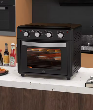 Multifunctionele Tafel Oven 30L – Elektrische Heteluchtoven met 7 Functies, Timer en Instelbare Temperatuur