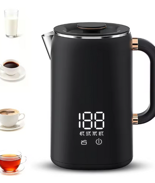 Elektrische Waterkoker 1.7L – 1500W met Temperatuurregeling, Warmhoudfunctie en Digitaal Display