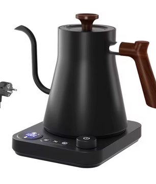 Elektrische Gooseneck Waterkoker 900ml – Precisie Schenktuit met Temperatuurregeling voor Koffie en Thee