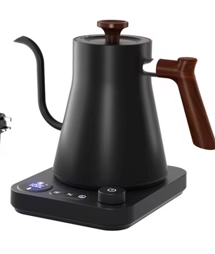 Elektrische Gooseneck Waterkoker 900ml – Precisie Schenktuit met Temperatuurregeling voor Koffie en Thee