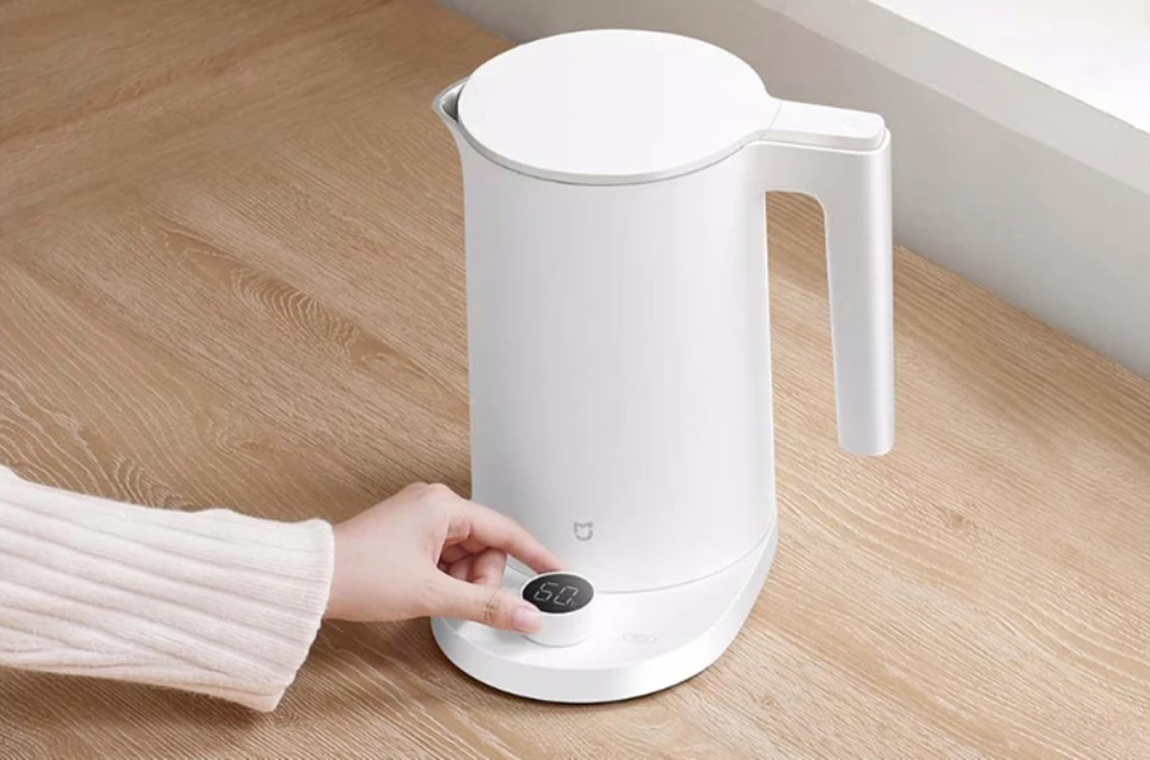 Slimme Waterkoker 1.7L – Elektrische Kettle met LED Display, Temperatuurregeling en Warmhoudfunctie