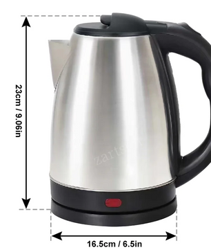 Elektrische Waterkoker 2.0L – RVS Kettle met Afneembare Basis en Snelle Verwarming
