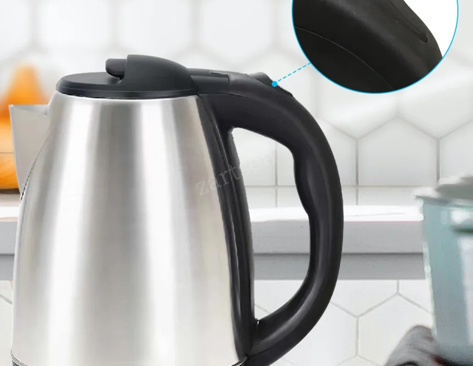 Elektrische Waterkoker 2.0L – RVS Kettle met Afneembare Basis en Snelle Verwarming