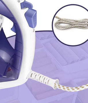 Stoomstrijkijzer 2400W – Krachtige Stoom met Antiaanbak Zoolplaat en 350ml Watertank