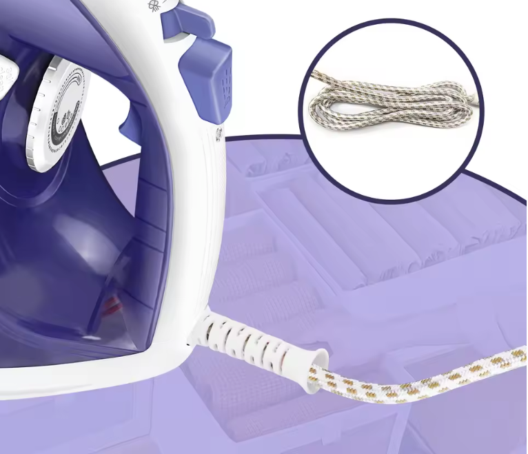 Stoomstrijkijzer 2400W – Krachtige Stoom met Antiaanbak Zoolplaat en 350ml Watertank