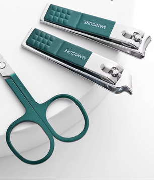 Nagelknipper Set 6-delig – RVS Manicure Pedicure Set met Etui