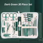Manicure Pedicure Set 30-delig – RVS Nagelverzorging Kit met Etui