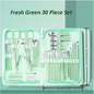 Manicure Pedicure Set 30-delig – RVS Nagelverzorging Kit met Etui