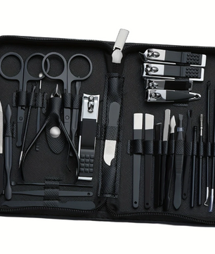 Manicure Pedicure Set 30-delig – RVS Nagelverzorging Kit met Etui