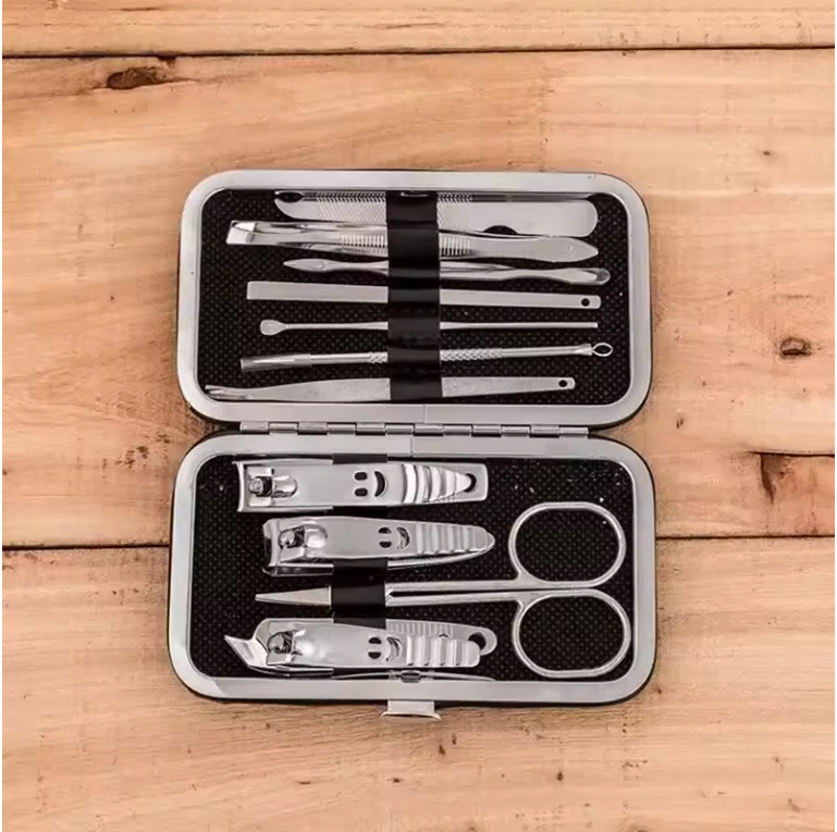 11-delige Manicure Set – Nageltools met Nagelvijl en Schaar, Complete Verzorgingskit