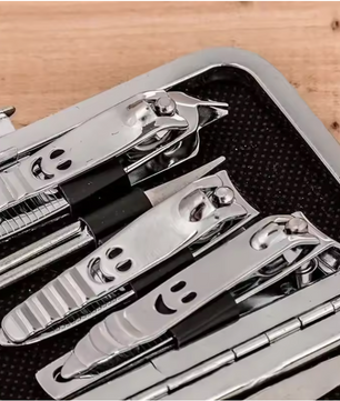 11-delige Manicure Set – Nageltools met Nagelvijl en Schaar, Complete Verzorgingskit
