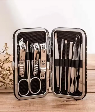 11-delige Manicure Set – Nageltools met Nagelvijl en Schaar, Complete Verzorgingskit
