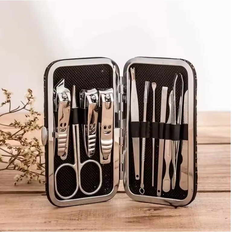 11-delige Manicure Set – Nageltools met Nagelvijl en Schaar, Complete Verzorgingskit